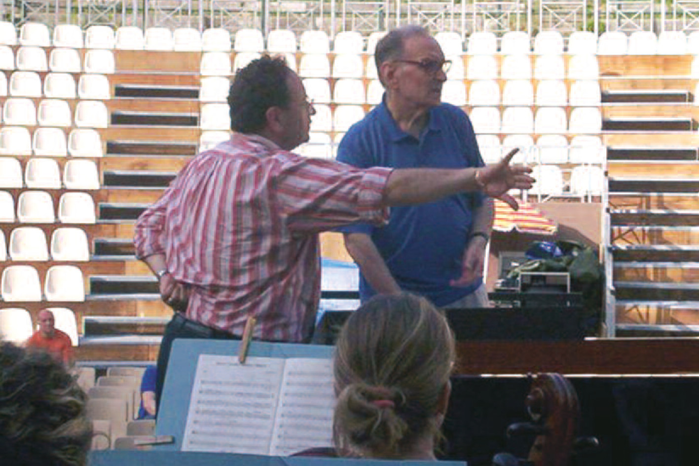 Il Direttore Giuseppe Lanzetta con il Maestro Ennio Morricone