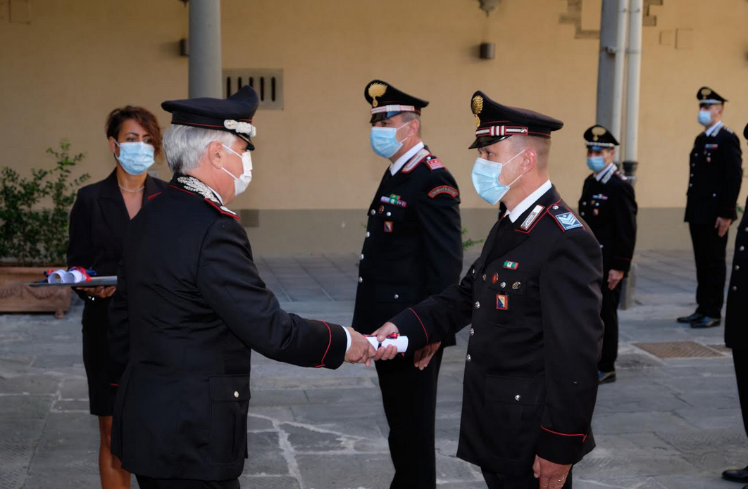 Visita al Comando Provinciale del Maresciallo Masciulli (Foto da comunicato)