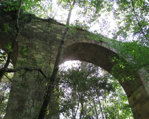 Un tratto dell'acquedotto Leopoldino, Valle Benedetta (Foto da comunicato)