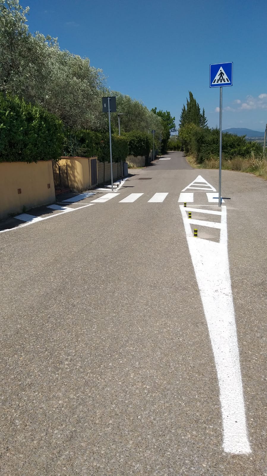 Via San Vincenzo, uno degli inteerventi (Foto da comunicato)