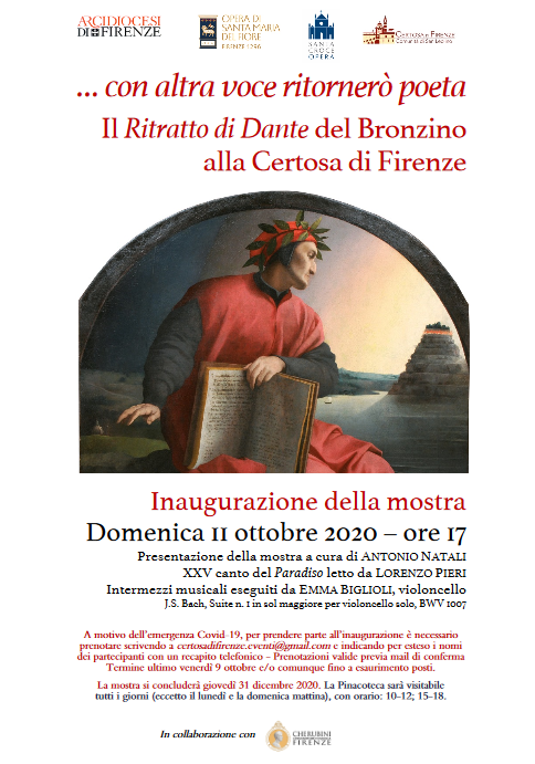 Il Dante di Bronzino in mostra alla Certosa di Firenze 