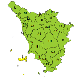 Temporali, codice giallo limitato