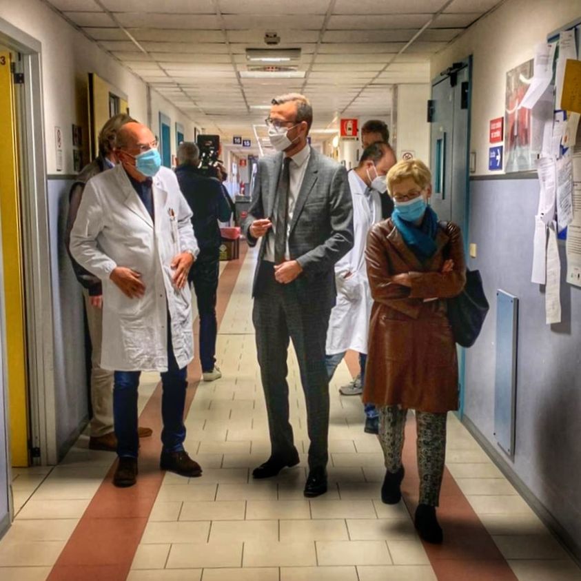 Il presidente del Consiglio regionale ha svolto la sua prima visita istituzionale all’ospedale Cisanello e al Santa Chiara a Pisa (fonte foto pagina fb)