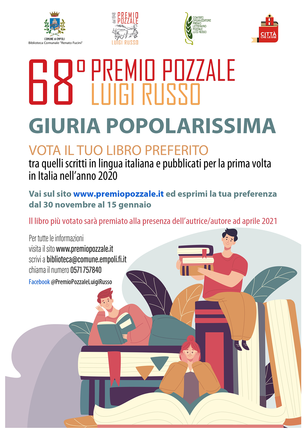 Manifesto Premio Pozzale 2020, giuria popolarissima
