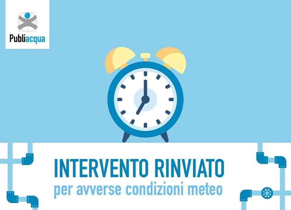 Intervento rinviato