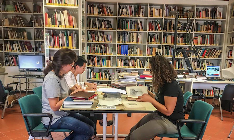 interno della biblioteca leonardiana (Foto da comunicato)