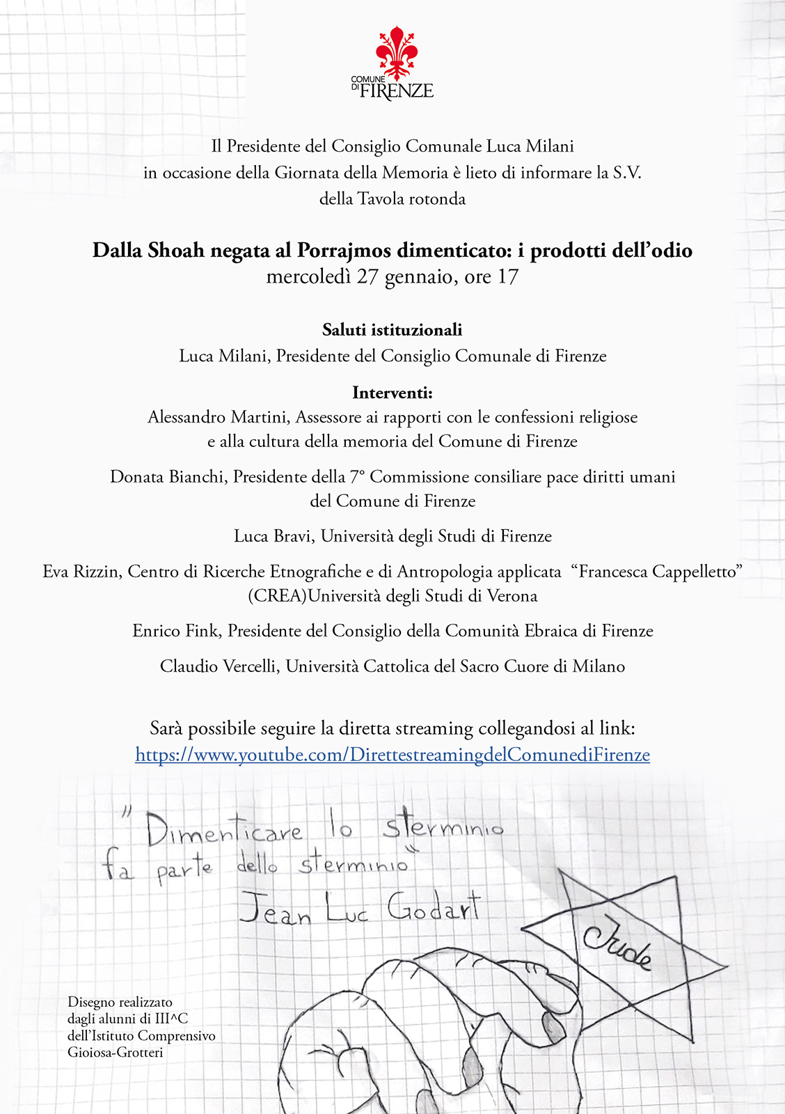 Invito Giornata dellaMemoria