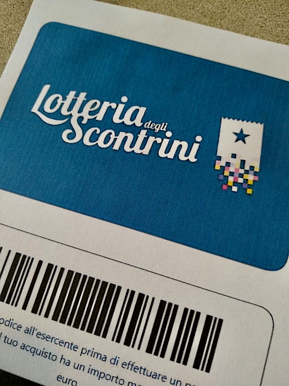 Lotteria degli scontrini - logo (foto Antonello Serino)