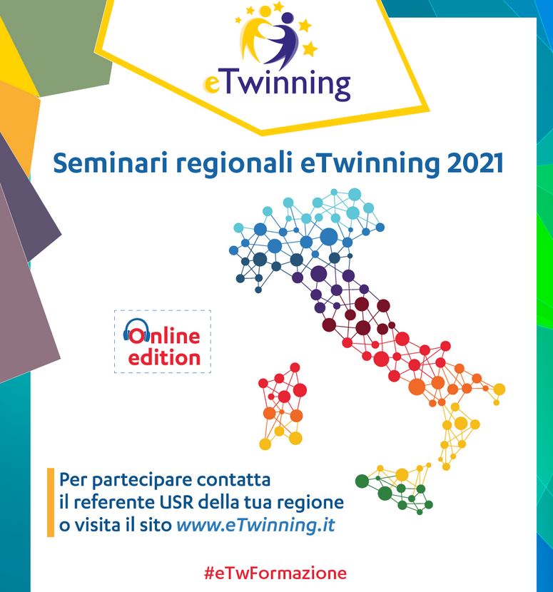 Locandina seminari regionali di formazione eTwinning