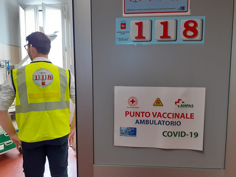 Punto vaccinale Fucecchio (Fonte foto Ausl Toscana Centro)