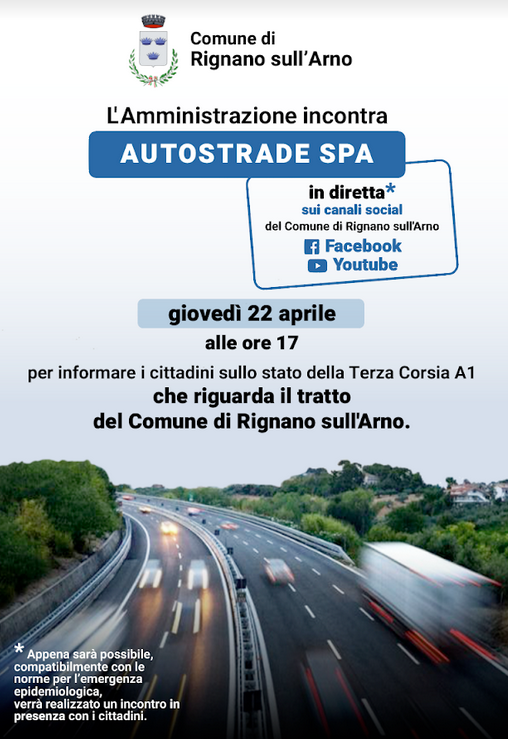 incontro con Autostrade SpA e Amministrazione Comunale di Rignano sull'Arno