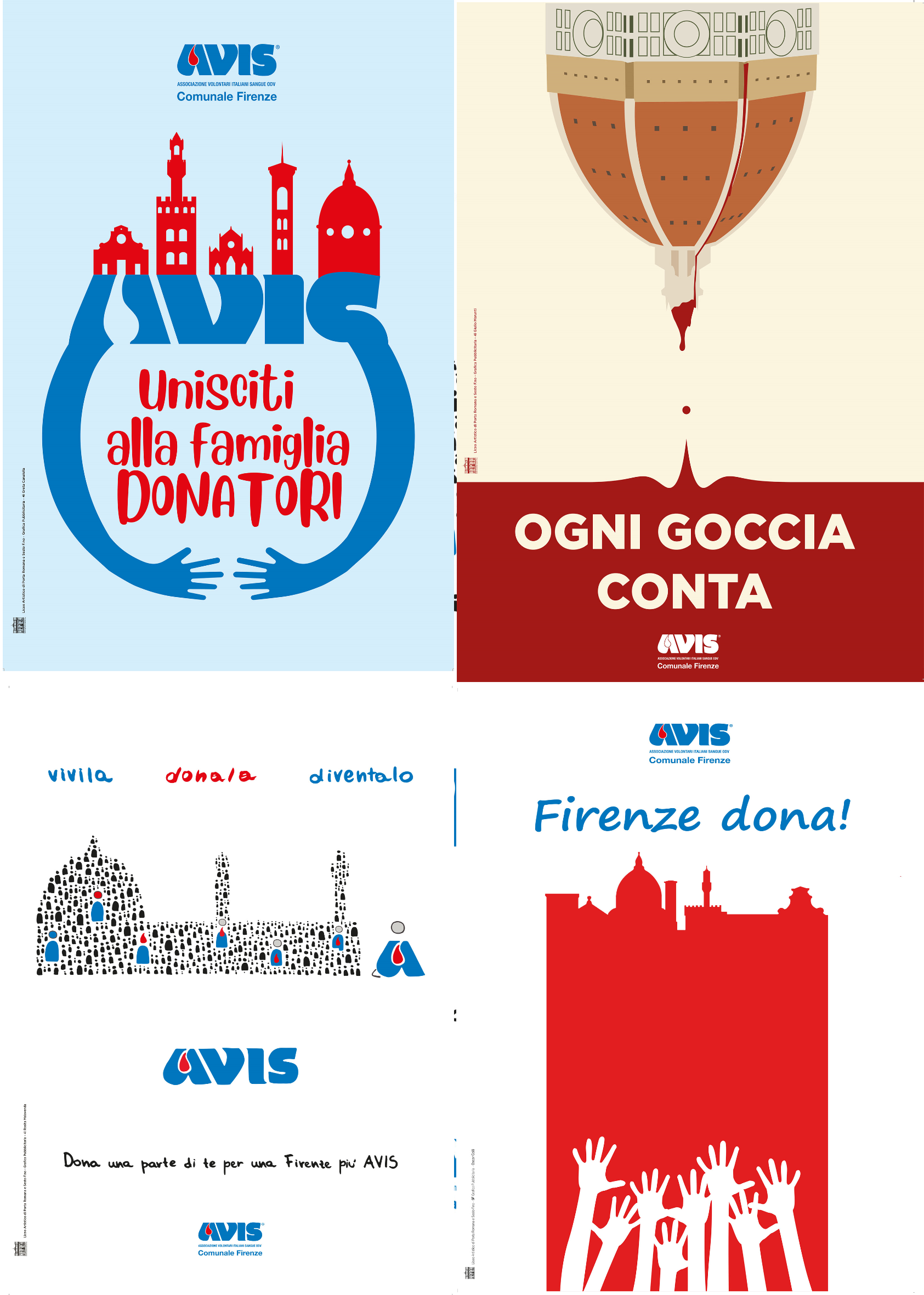 Premiazione degli studenti per l'ideazione del manifesto Avis (Fonte foto Leceo Artistico di Porta Romana)