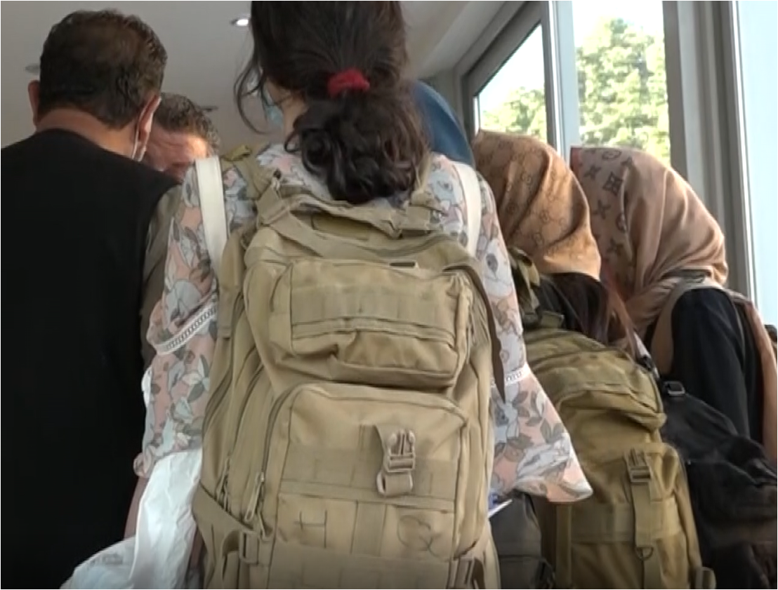 Frame dal video dell'incontro con i rifugiati (Fonte video Regione Toscana)