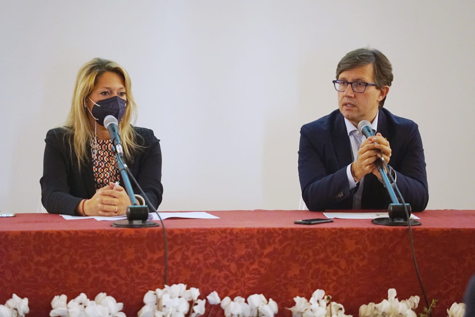 Albanese e Nardella, conferenza stampa (Fonte foto Comune di Firenze)