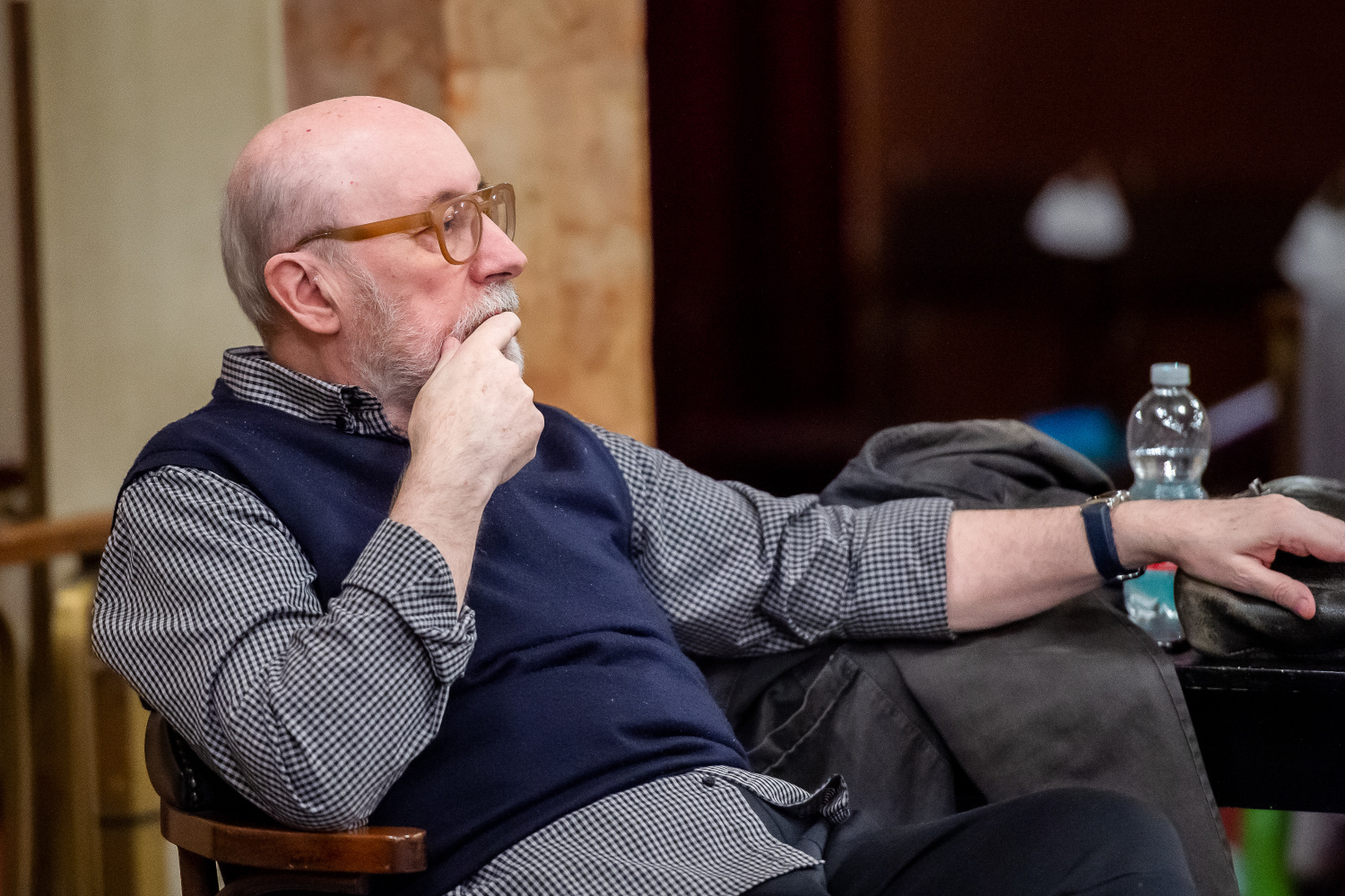 Il regista Giancarlo Sepe durante le prove di The Dubliners_ ph. Filippo Manzini