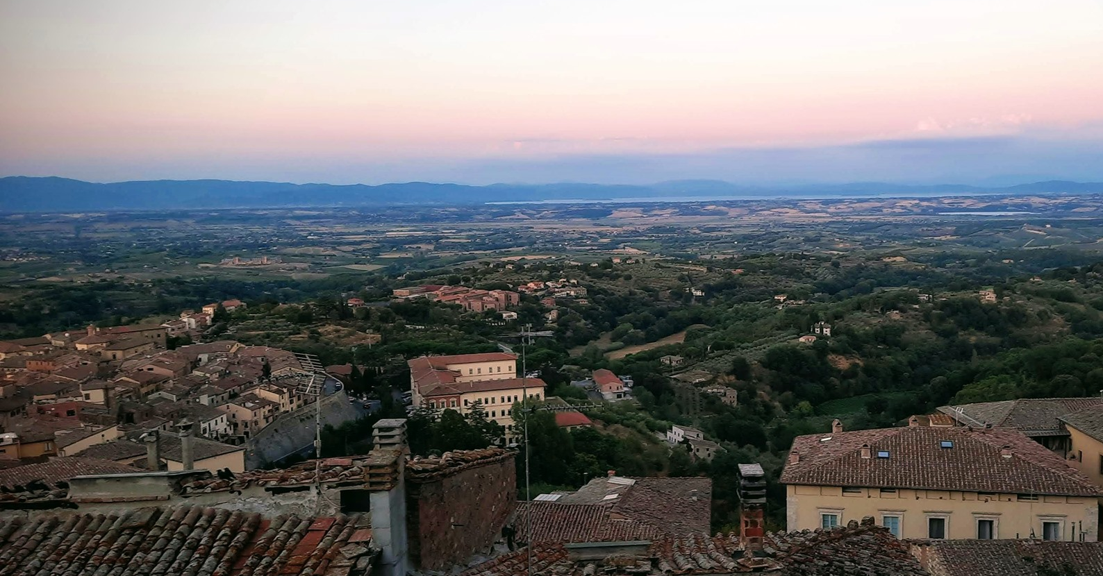 Una veduta della Valdichiana senese da Montepulciano (Fonte foto Regione Toscana)