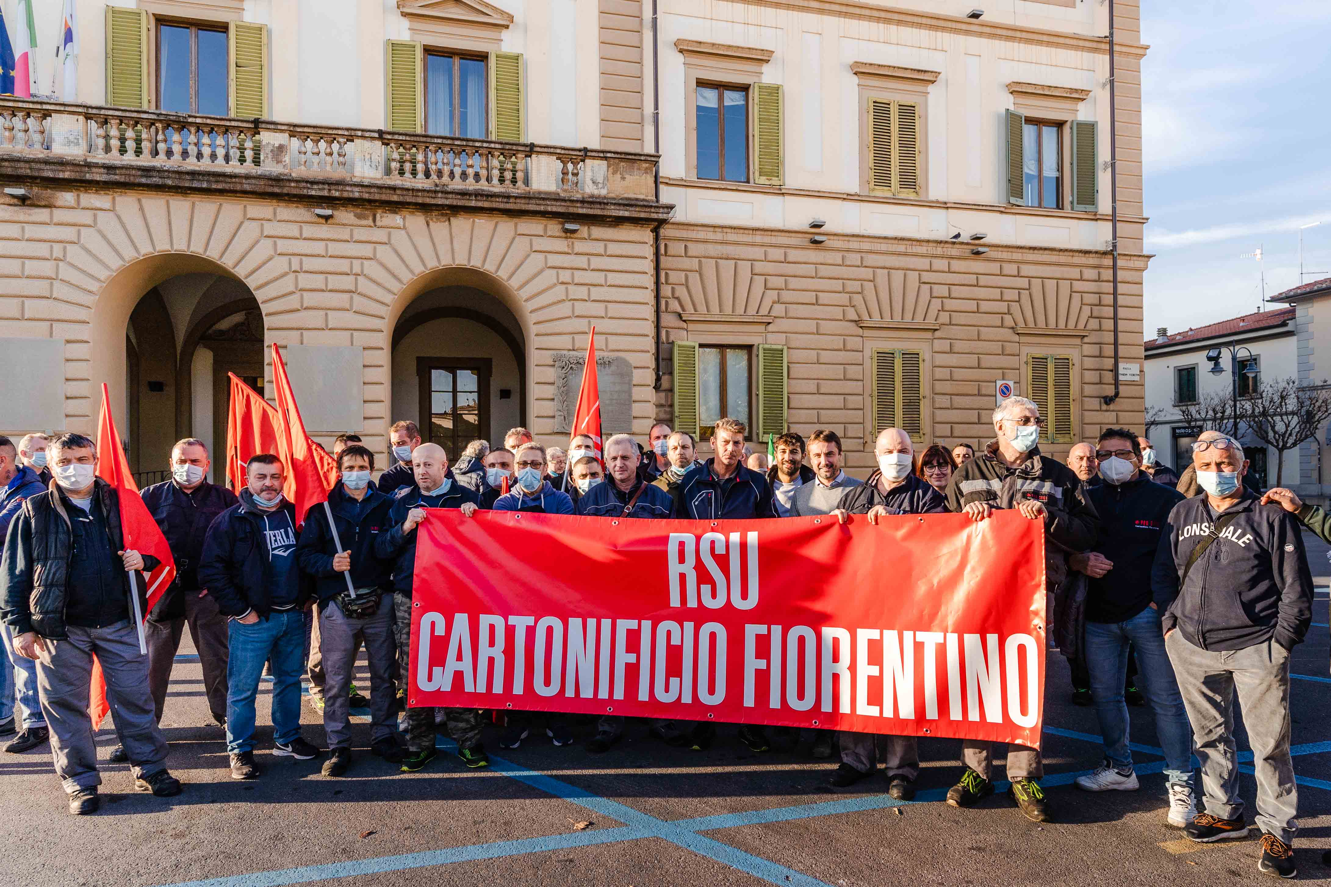 Manifestazione cartonificio fiorentino (Fonte foto Comune di Sesto Fiorentino)