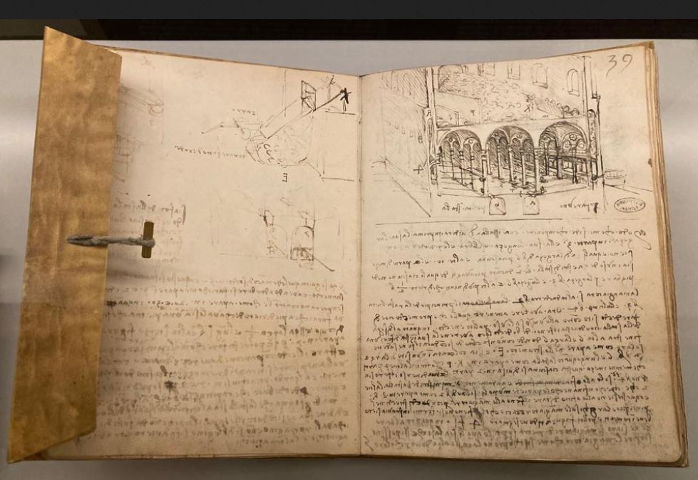Opera esposta alla mostra 'Leonardo e l'architettura'