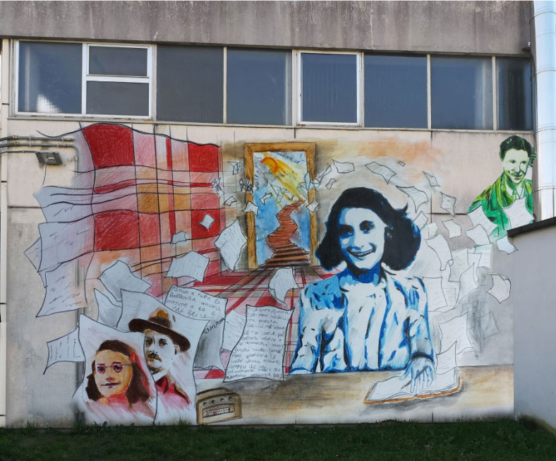 Il progetto del murales (Fonte foto Istituto Porta Romana)