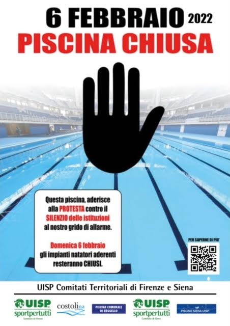 Locandina - piscine chiuse contro il caro bolletta