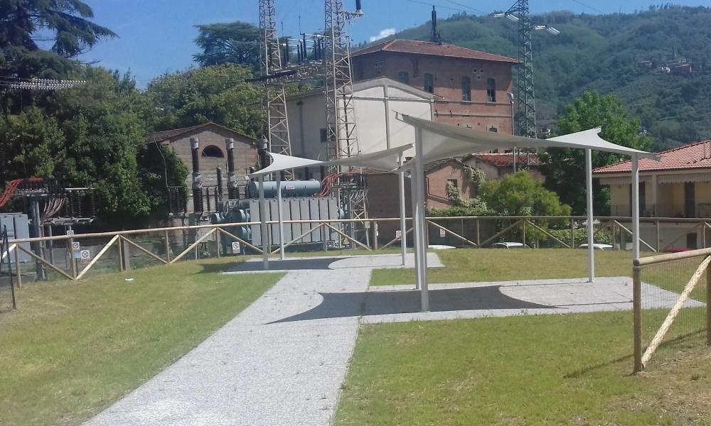cabina elettrica del polo scolastico Marchi di Pescia - fonte Provincia di Pistoia
