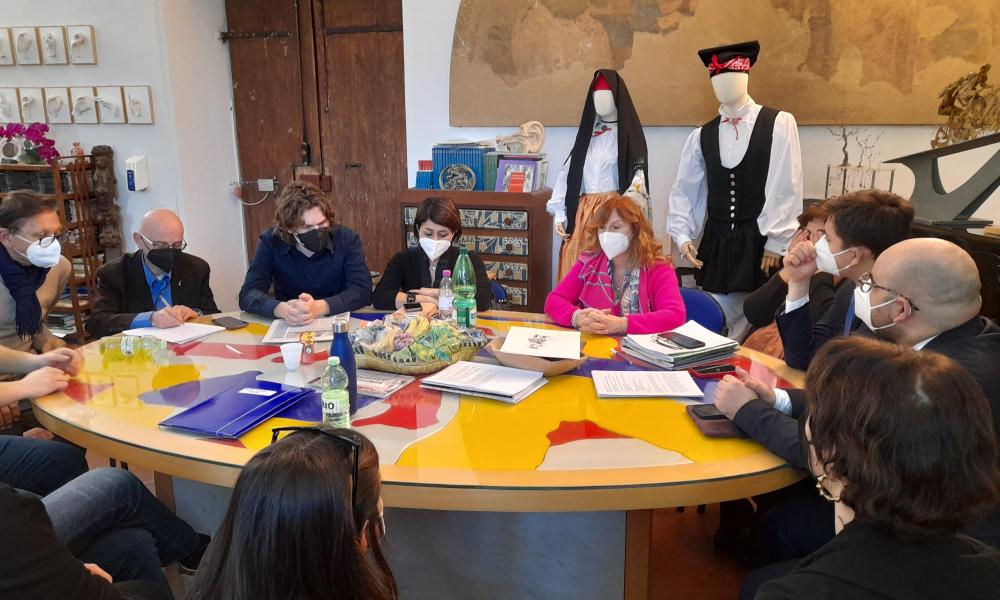 Dialogo con gli studenti del Petrocchi (Fonte foto Provincia di Pistoia)