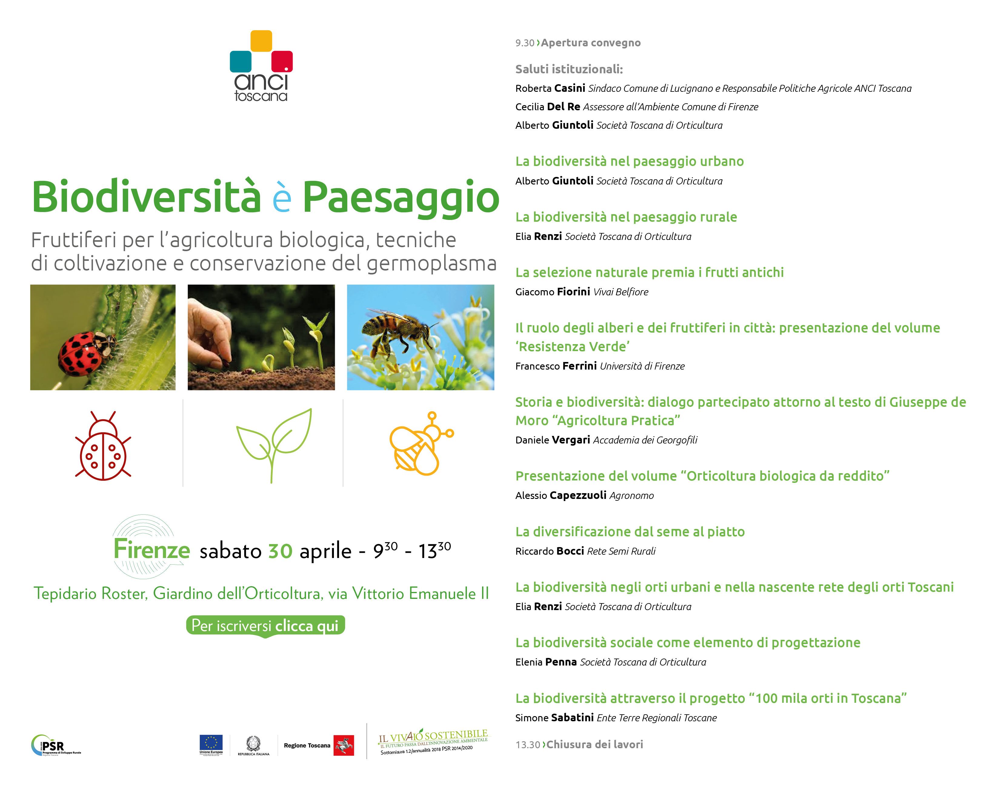 Biodiversità e paesaggio, programma