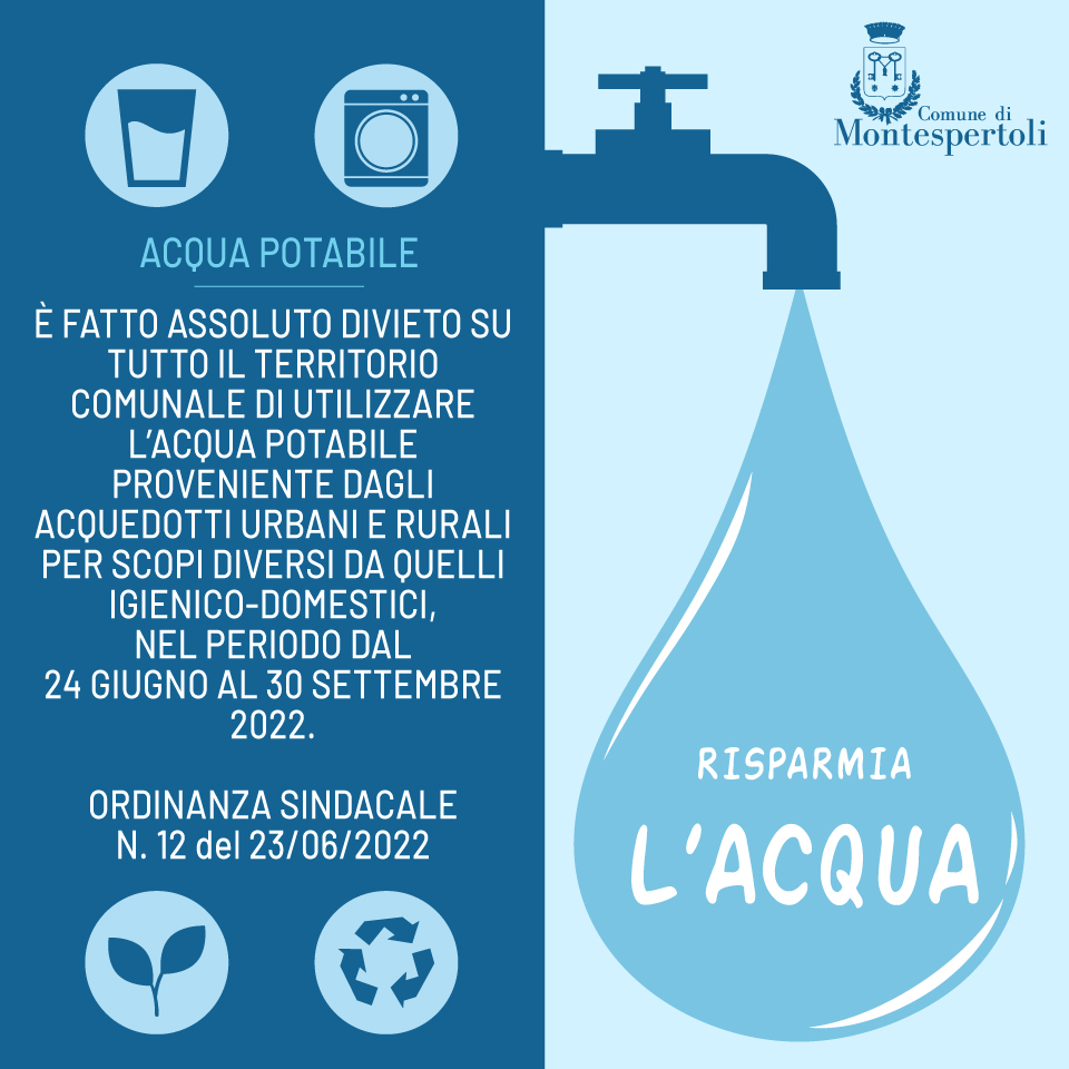 Razionalizzazione del consumo di acqua potabile