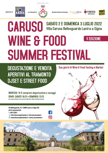 Locandina 'Caruso wine and food'