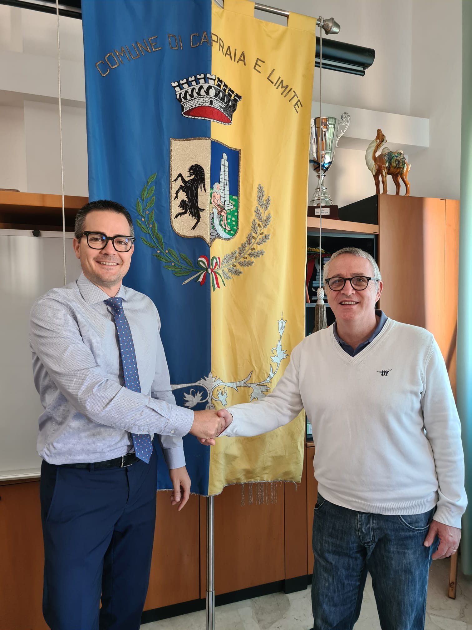 Stefano Amadori e Alessandro Giunti (Fonte foto Comune di Capraia e Limite)
