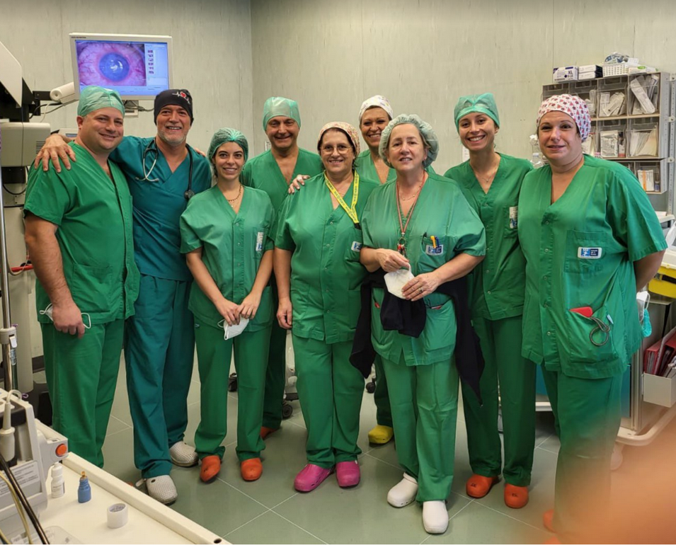 L'equipe oculistica di Pescia (Fonte foto Ausl Toscana Centro)