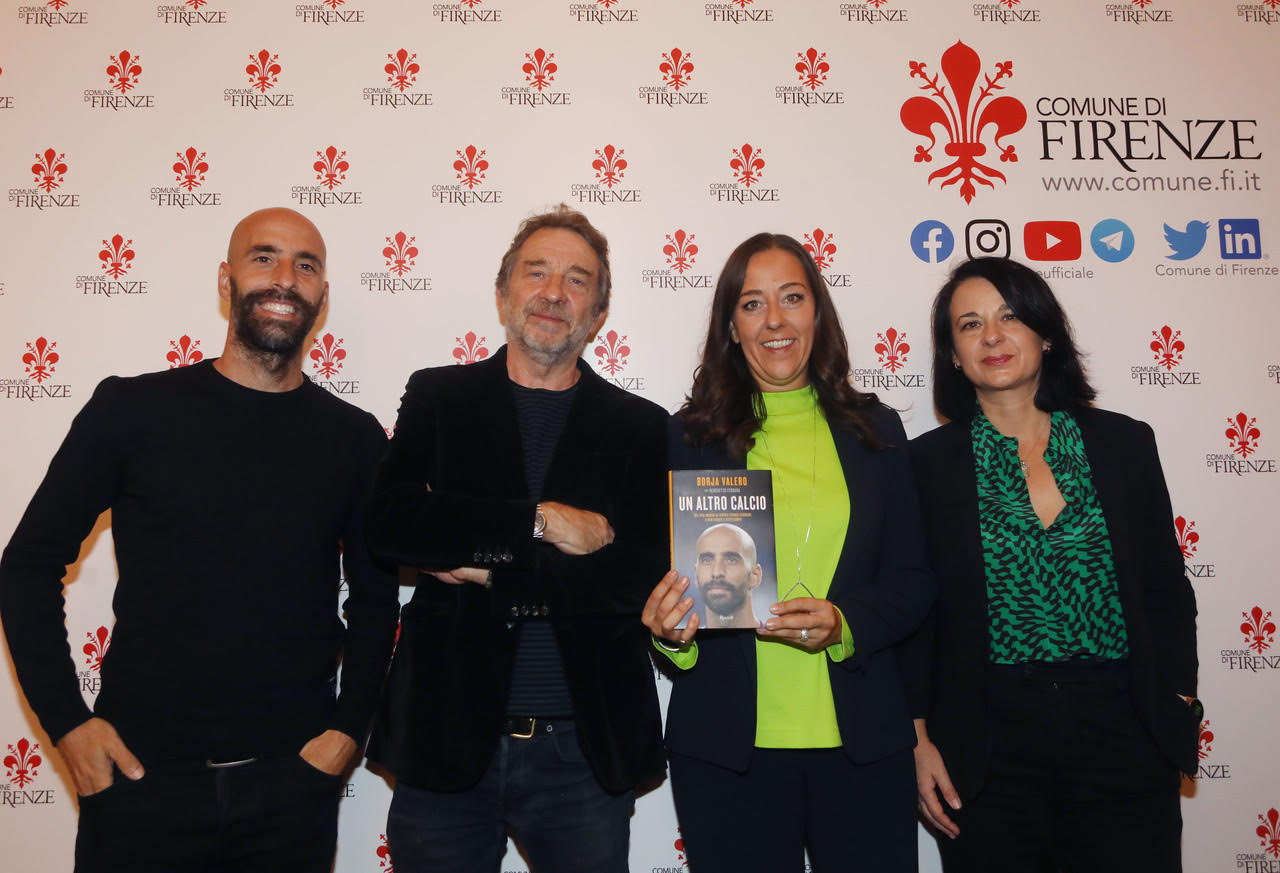 Da sx a dx Borja Valero Benedetto Ferrara Sara Funaro Claudia Sereni (Foto Cge - Fonte Comune di Firenze)