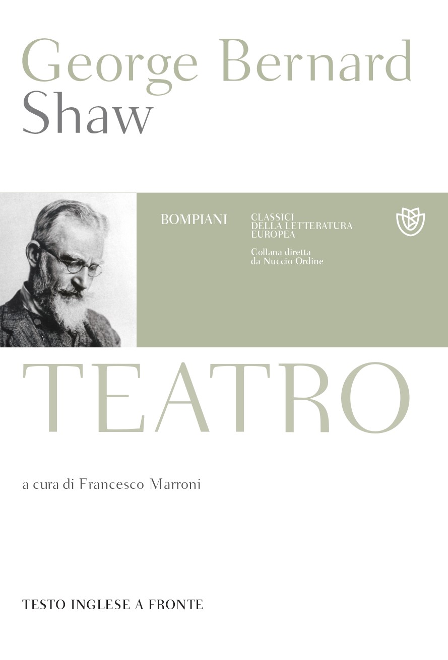 La copertina del volume 'Teatro' di George Bernard Shaw
