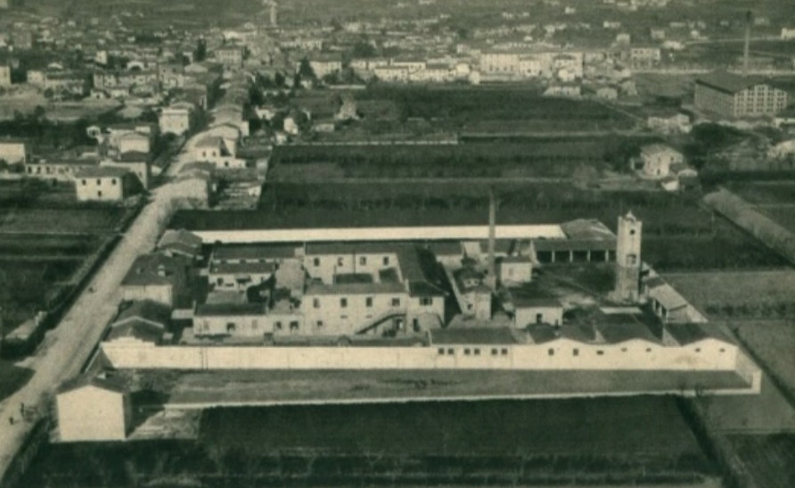 L'area della Saffa in un'immagine del 1933 (Fonte immagine Comune di Fucecchio)