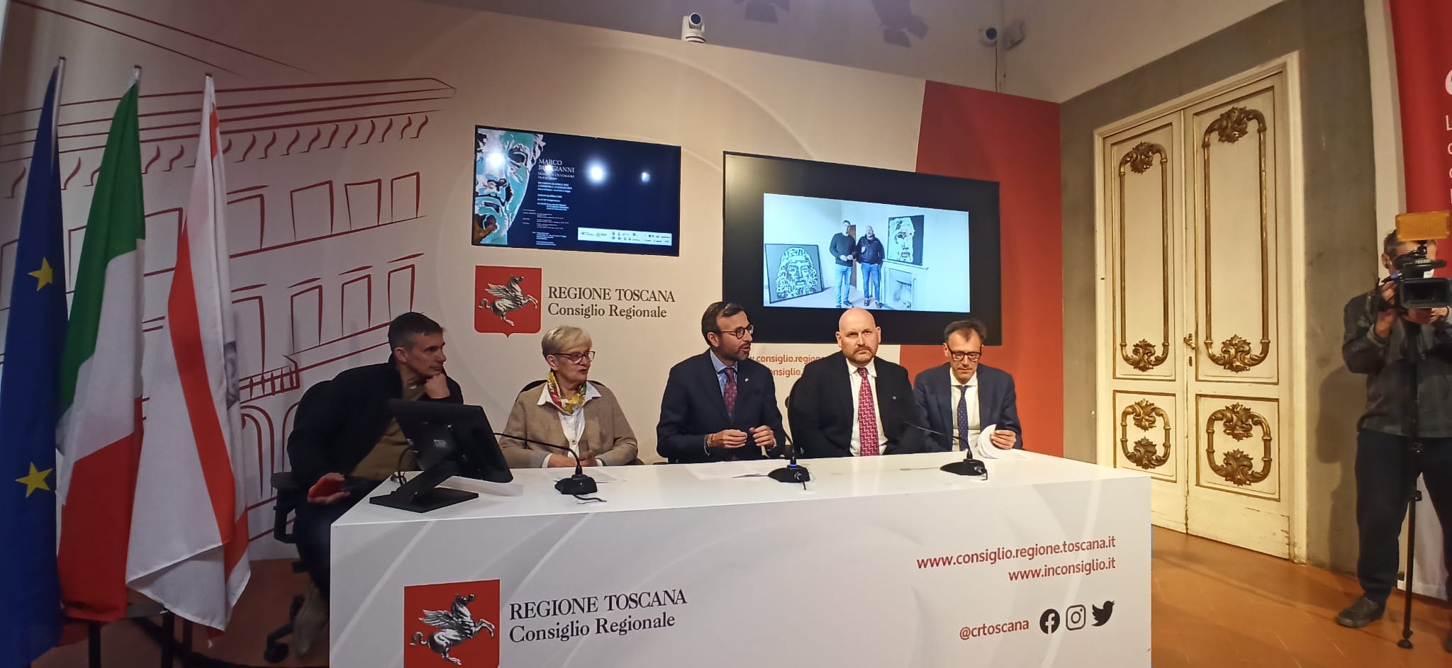 Conferenza stampa di presentazione della mostra (Fonte foto Comune di Barberino e Tavarnelle)