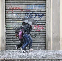 Meteo, pioggia e grandine a Firenze (foto Antonello Serino Met Ufficio Stampa)