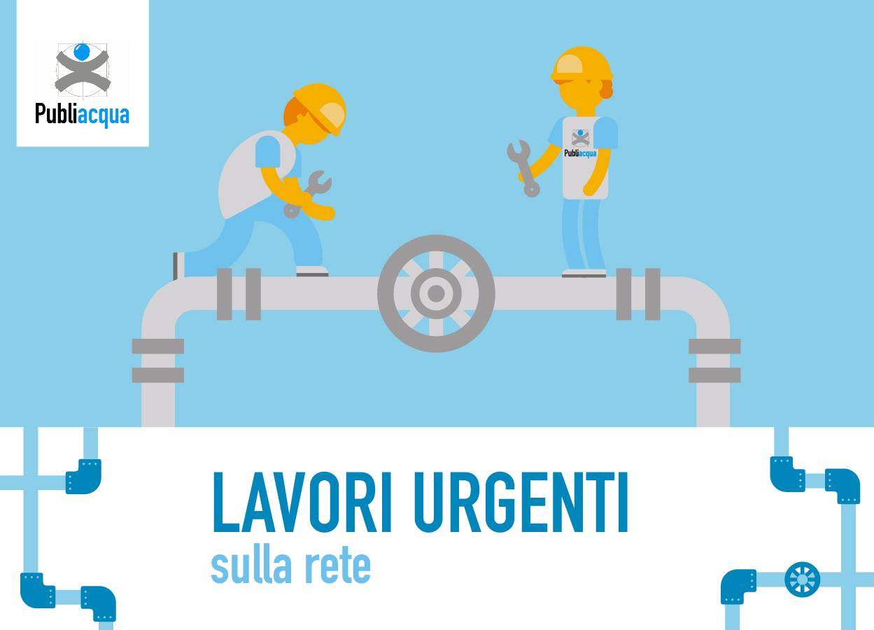 Sospesa l'erogazione dell'acqua per lavori urgenti