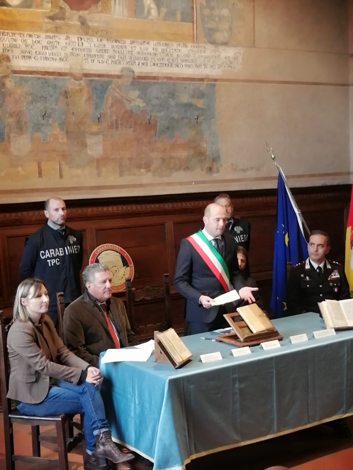 Un momento della presentazione (Fonte foto Carabinieri)