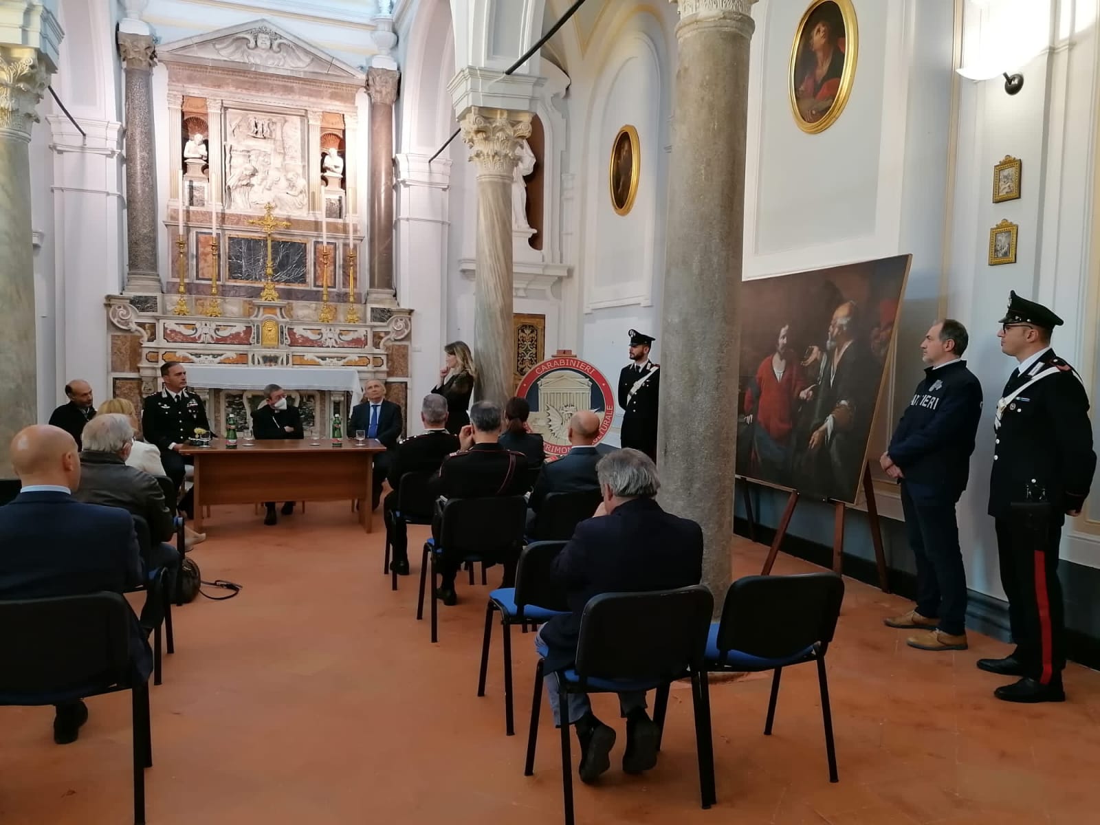 Un momento della presentazione (Fonte foto Carabinieri)