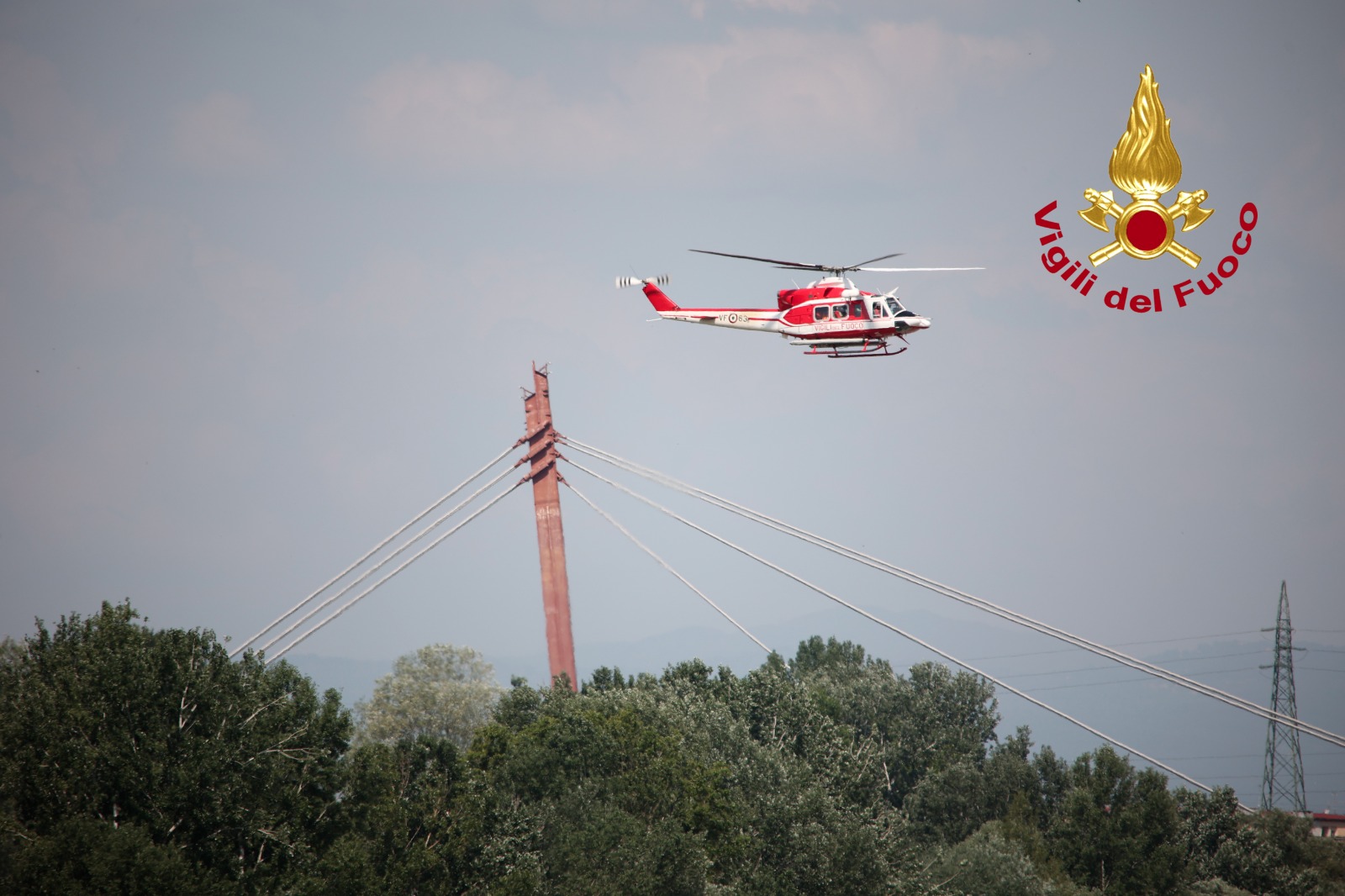 Ricerca disperso in Arno (Fonte foto Vigili del Fuoco)