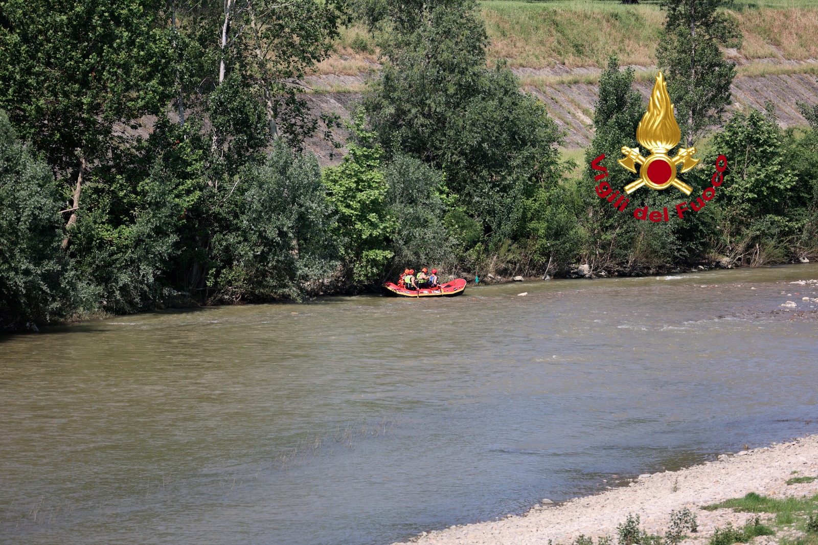 Ricerca disperso in Arno (Fonte foto Vigili del Fuoco)