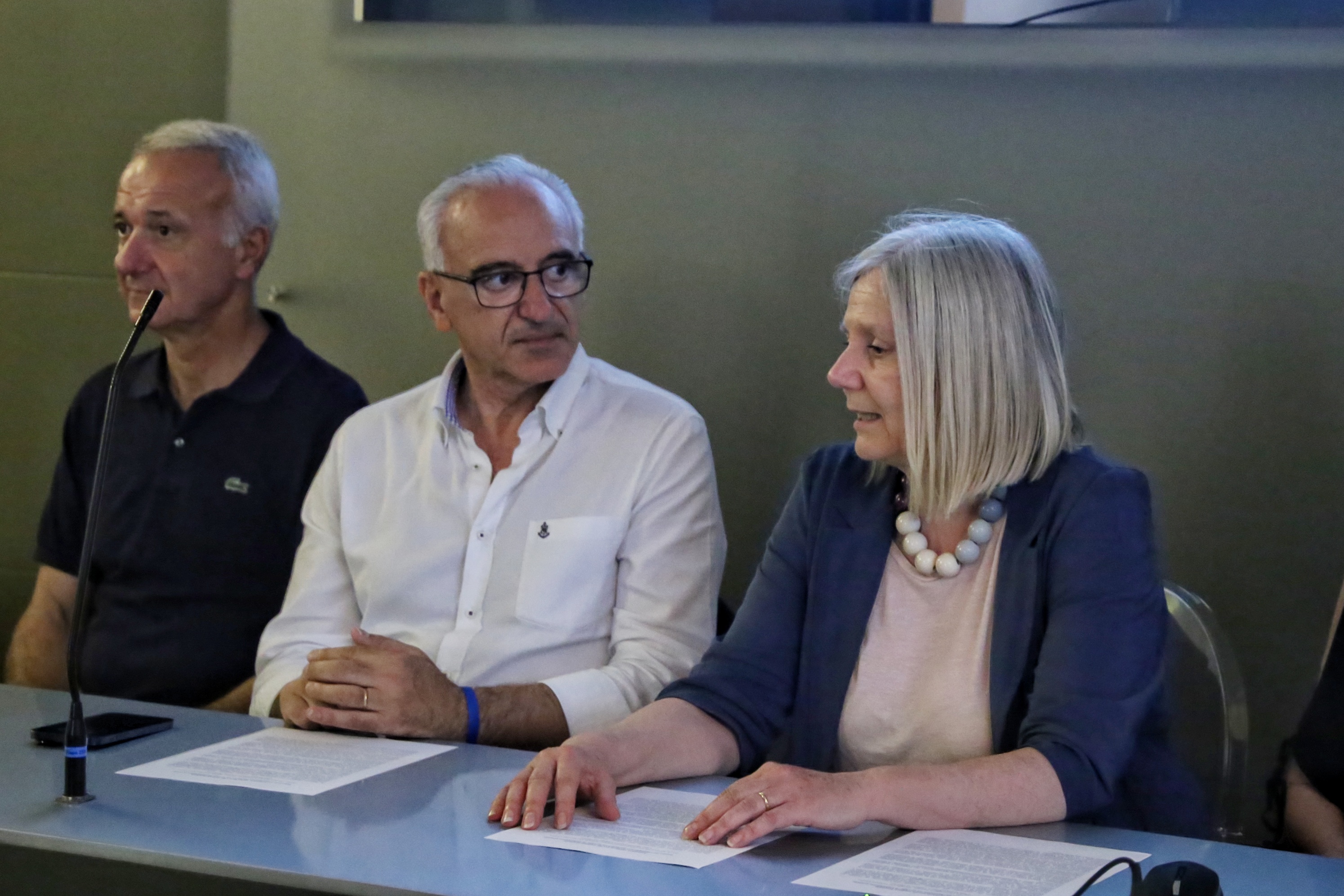 Consigliere della Città Metropolitana di Firenze e delegato alla Promozione sociale Nicola Armentano, la rettrice dell'Università di Firenze Alessandra Petrucci (foto Antonello Serino Met Ufficio Stampa)