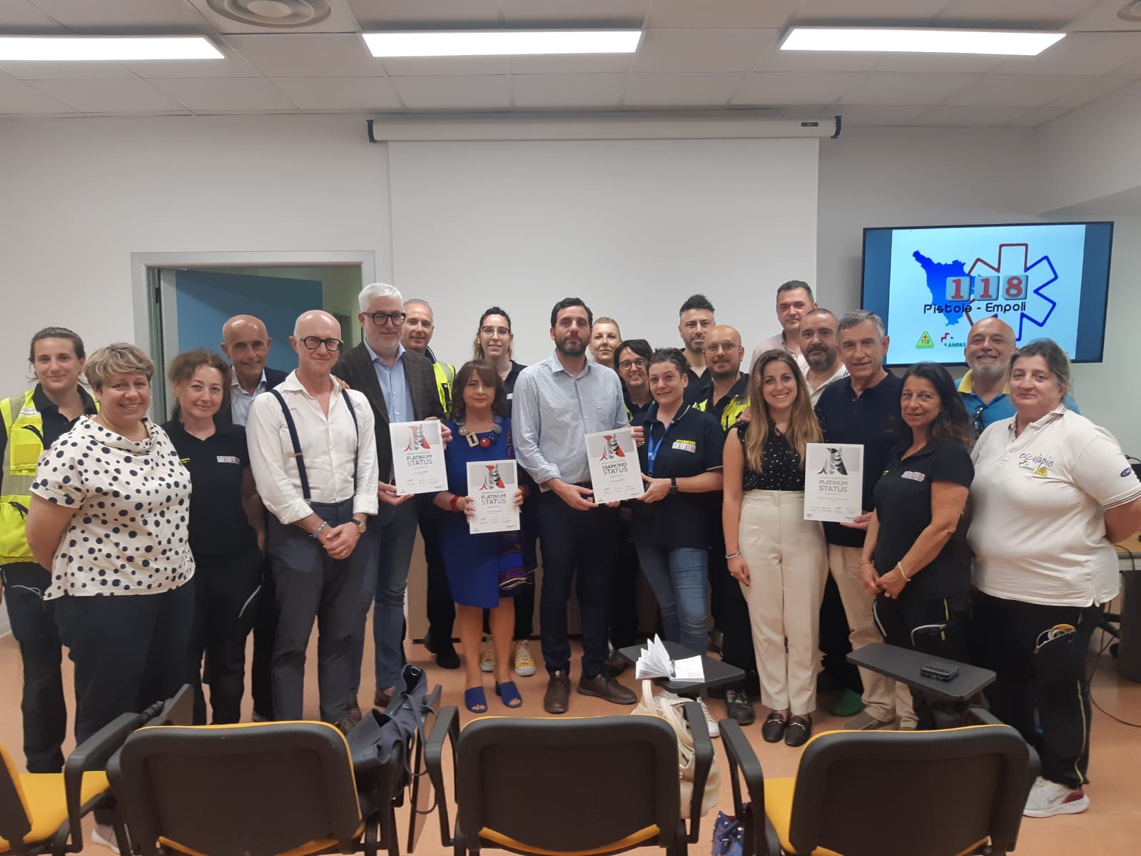 Premiazione della Centrale Operativa 118 Empoli-Pistoia