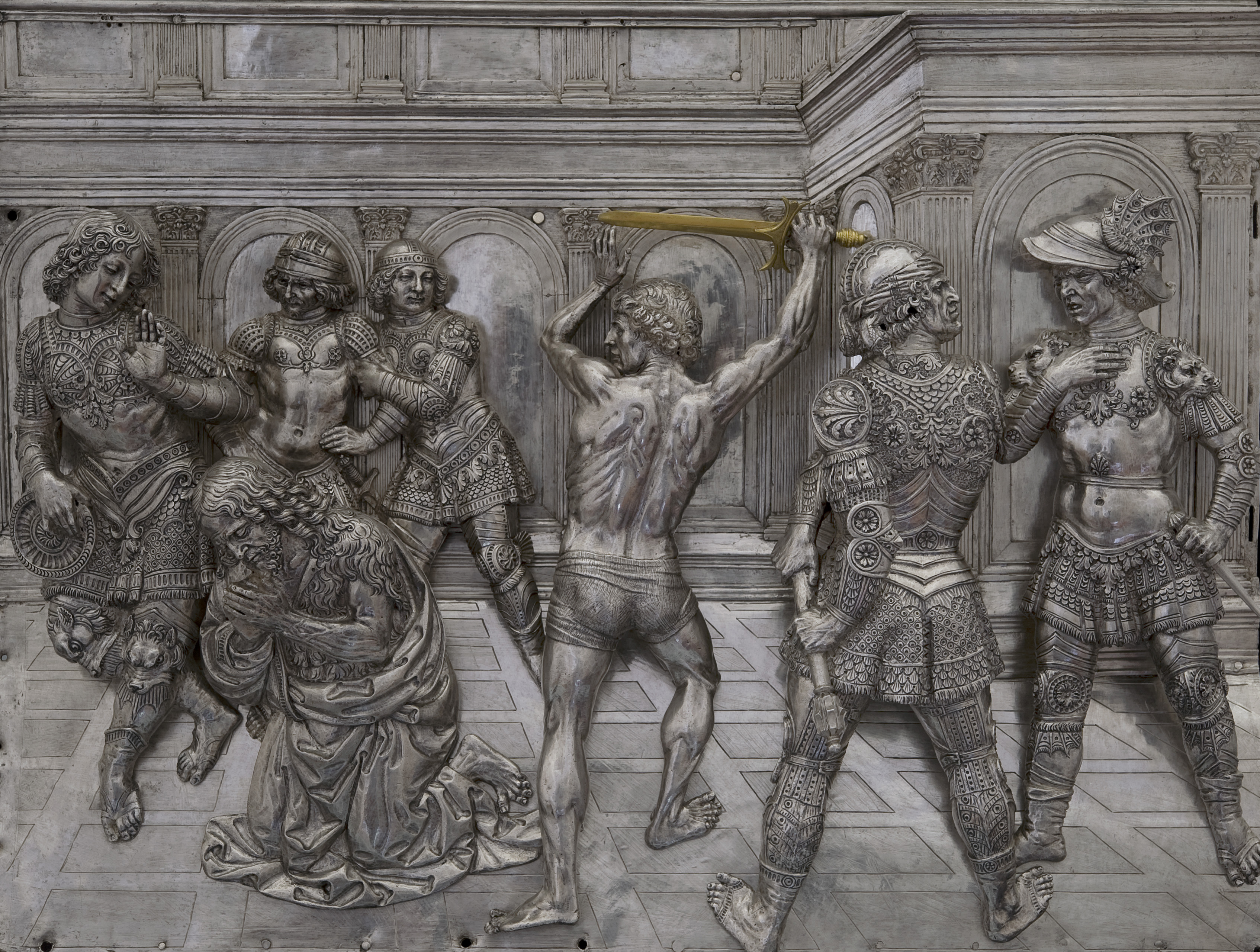 Altare d’argento, particolare del San Giovanni decollato di Andrea del Verrocchio, 1366- 1483, Museo dell’Opera di Santa Maria del Fiore (Foto Antonio Quattrone - Fonte Opera del Duomo di Firenze)