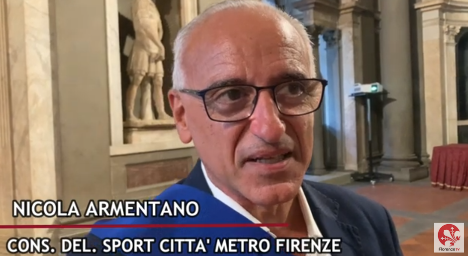 Consigliere delegato Sport Città Metropoliana di Firenze Nicola Armentano (Frame video Florence Multimedia) 