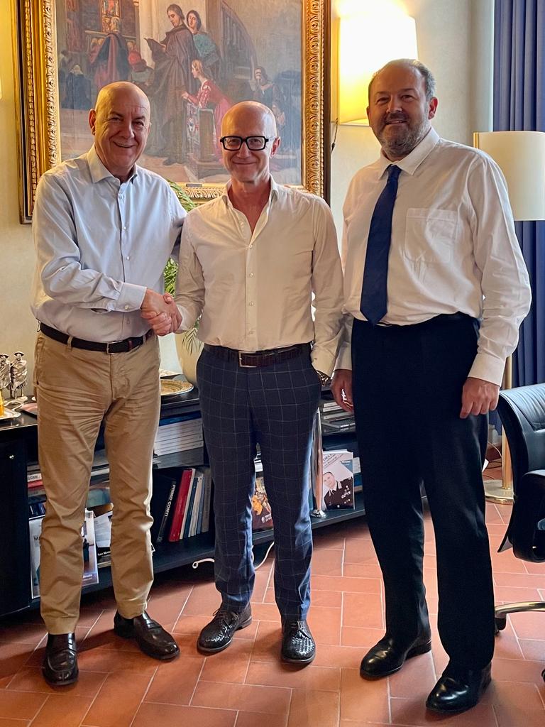 da dx Marco Bitossi, Alessio Spinelli, Antonio Guicciardini Salini