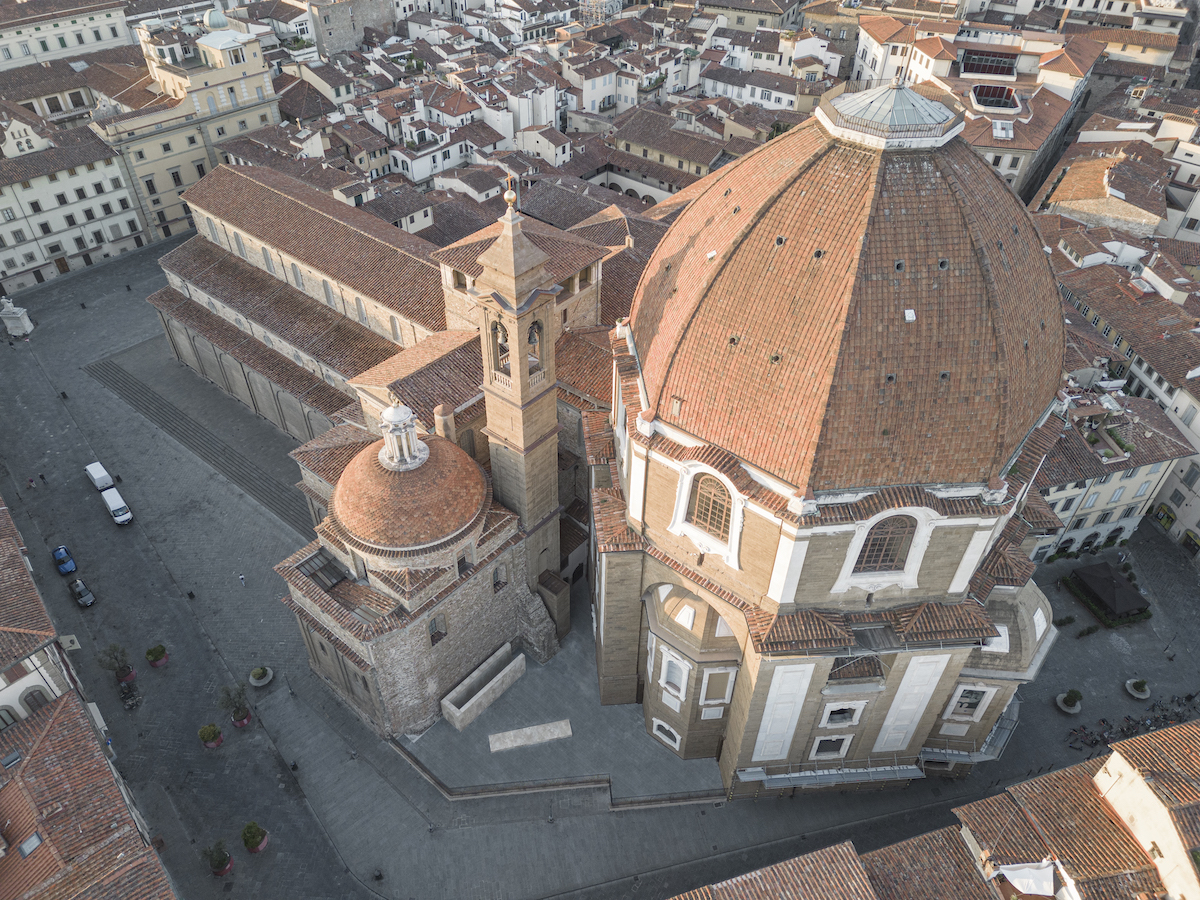 La Nuova uscita del Museo delle Cappelle Medicee progetto dell’architetto Paolo Zermani – Vista dall'alto (Foto di Stephane Giraudeau - Fonte Mus.E)