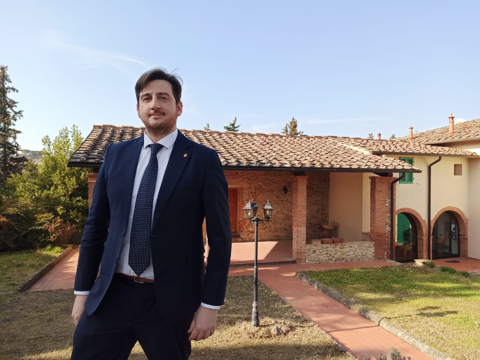 Il sindaco Ciappi - Casalta di Sotto (Fonte foto Comune di San Casciano in Val di Pesa)