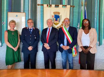 Incontro tra il Console Generale francese Rousson e il Sindaco Fallani (Fonte foto Comune di Scandicci)