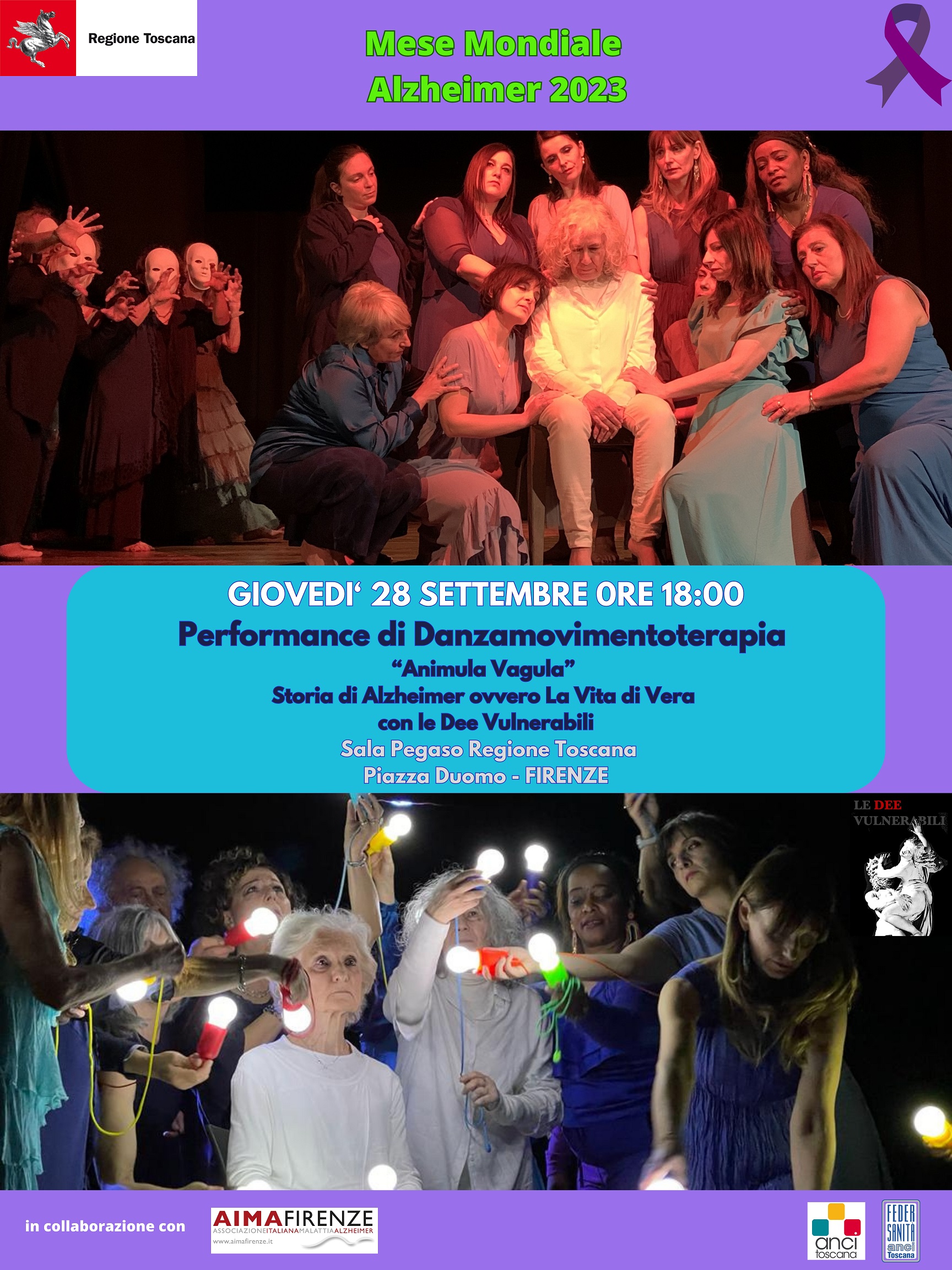 Performance in Palazzo Strozzi Sacrati per il mese mondiale dell’Alzheimer